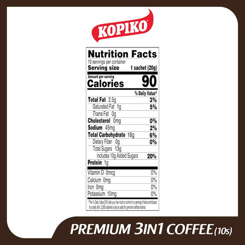 Kopiko Premium 3 in 1 Instant Coffee Mix